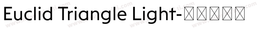Euclid Triangle Light字体转换